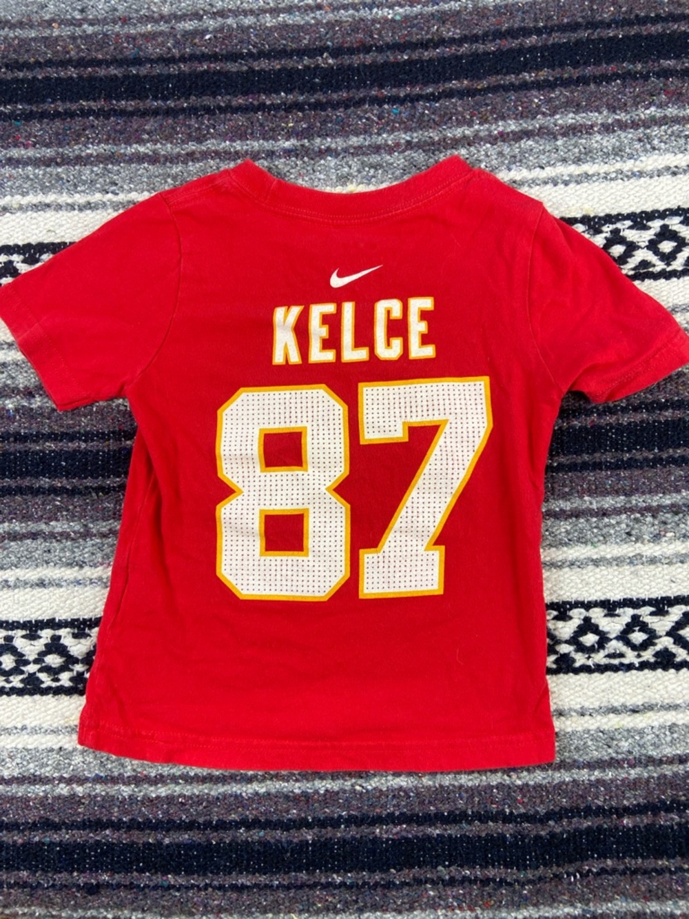 Kansas City Chiefs Kelce #87 T-Shirt Toddler 2T Kids Boys Girls Child Nike